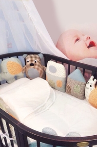 Комплект постельного белья ComfortBaby Colorit "Зверюшки" (6 бортиков-игрушек)